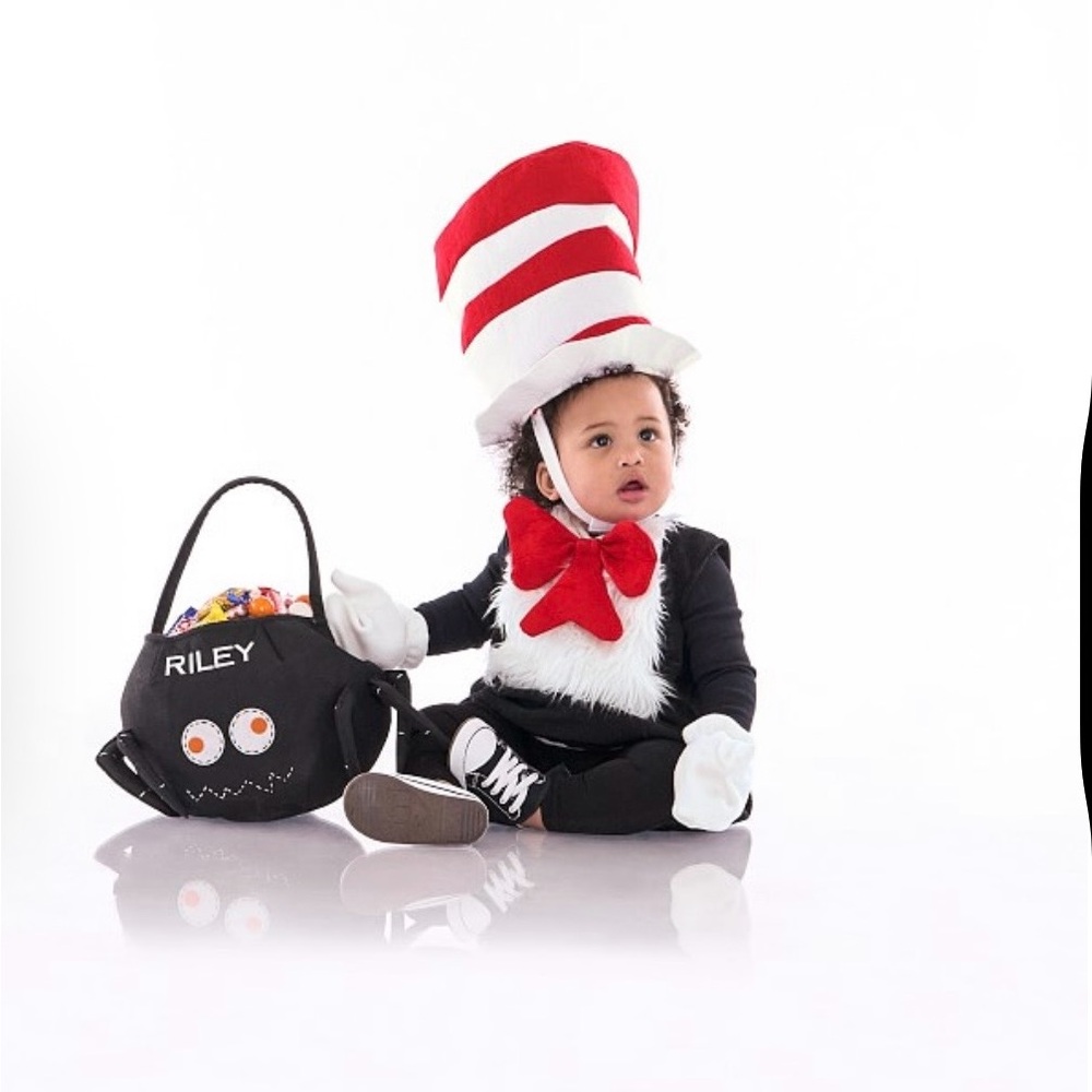 Pottery Barn kids The cat in the hat costume 0-6 months